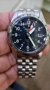 SEIKO 5 Automatics Field Sports Style G.M.T Watch SSK023K1 (3 Year Warranty)