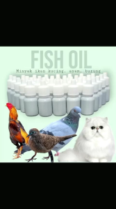 SUPLEMENT MINYAK IKAN SALMON FISH OIL 10ML omega++ baik untuk kucing burung ayam pengingat imun menambah napsu makan melebatkan bulu halus mengkilapkan bulu fish oil salmon tuna perkutut burung kicau pakan burung vitamin