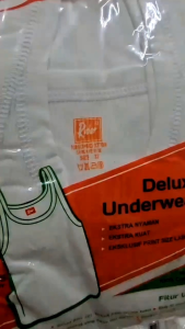 Isi 1 Pcs / 3 Pcs Kaos Dalam Singlet Pria Dewasa Rider Classic R123B Putih Rider R 123B