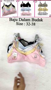 COTTON 32-38 BAJU DALAM BUDAK  / PURE COTTON SOFT CHILDREN BRA 32-38
