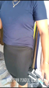 ROK SPAN PENDEK SCUBA WANITA MIDI SKIRT