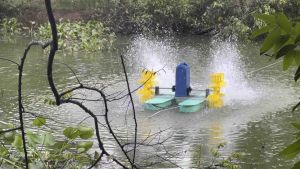 กังหันไฟฟ้า750W รุ่นประหยัดค่าไฟ เครื่องบำบัดน้ำเสีย