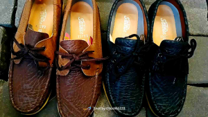 Sainte by SCS ผลิตในไทย รองเท้าคัทชู โลฟเฟอร์ หนังด้าน หนังลาย วินเทจ พื้นเย็บ ผลิตไทย เบอร์39-44