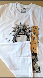 Kaos Minato Yondaime Story Art Hitam Putih - Nimea