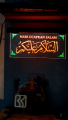 lampu tulisan ASSALAMUALAIKUM bahan akrilik 30X17 CM. 
