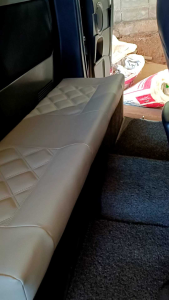 เบาะนั่งแคปหลัง Toyota Hilux Tige Toyota mighty-X Isuzu TFR -Dager ขนาด กว้าง 36-38 ซม. ยาว 132-134ซม. หนาสูง 8 ซม. หรือวัดขนาดเบาะจริง