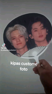 Kipas Tangan Kerang custome foto sendiri KPOP BTS sovenir hadiah