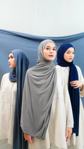 Dauky Hijab Kerudung Selendang Pashmina Polos & Jersey Knit