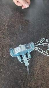 U8E - Steel bird trap with chain 猫头鹰陷阱+铁链 5 inches