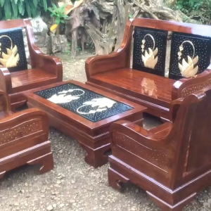 Promo kursi tamu ukir minimalis model semut kayu jati