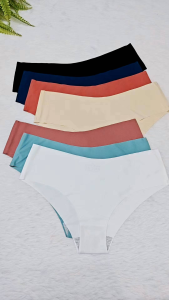 Seluar Dalam Perempuan Sutera Ais Seluar Dalam Lancar Segitiga Pinggang Rendah Kain Sejuk Kain Licin Untuk Wanita Ice Silk Seamless Panties for Women 031