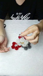 Móc Khóa Hoa Pha Lê Đan Tay DIY | Trang Trí Noel Tết | Treo Balo Túi Xách | Quà Tặng Nữ Sinh Nhật Valentine