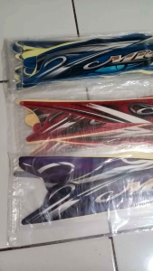 Sticker Striping Lis Body Mio 2010 Warna Biru / Merah
