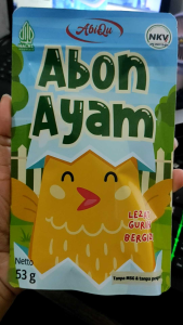Abon Ayam Abiqu Abon Bayi Kemasan Sachet 15 gram Non MSG
