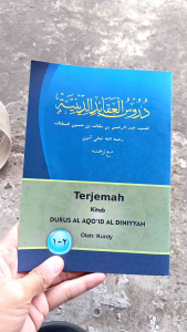 Kitab terjemah durusul aqoid diniyah jilid 1 dan jilid 2 cover full laminasi
