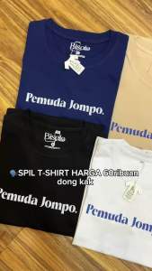 BSL - 195 Bisalo Baju Kaos Pria Wanita lengan pendek motif " MUDA JOMPO " Digital Printal Kaos Distro Combed Atasan - pakaian wanita - pakaian pria - baju wanita - baju pria - atasan wanita pria - kaos oversize - kaos hitam putih - Akatsuki Konoha Ninja