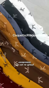 New Coquette/ Ribbon/ Bow Alfaro Inspired InstantHijab Malaysian Sukob