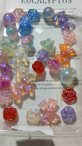 5pcs Super GID Manik Luxury Glow in the Dark Motif Campur