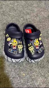 Sandal Baim Hitam Labubu Anak Laki-Laki Fashion Trendy Terbaru