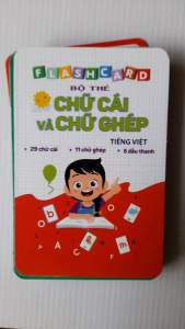 Bộ thẻ Học Toán và Tiếng Việt size đại cho bé. Flash card bé học Toán Chữ cái và chữ ghép khổ lớn