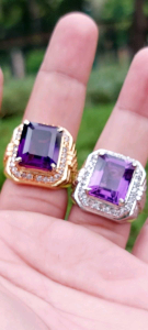 CINCIN BATU ASLI ◇PERMATA ALEXANDRITE ( HIGH QUALITY )