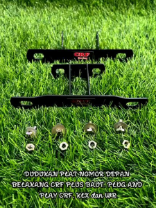 Dudukan Plat Nomor Depan Belakang CRF KLX S L G BF Dtracker