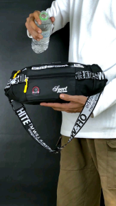 Tas Selempang Pria Anti Air Polo Pro Star Waistbag Waterproof Sporty