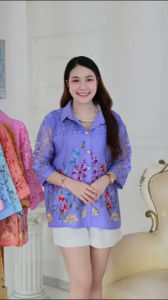 เสื้อเชิ๊ตผ้าลินินงานปักอก38-42นิ้วอก44-46นิ้วอก48-52นิ้วอก54-56นิ้วใส่ได้งานฟรีส์ค่ะ