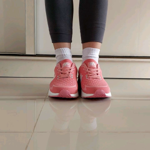 Sepatu My Brand Wanita Peach Putih Olahraga Zumba Senam Sport Lari Joging Gym Fitness Erobik Murah