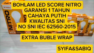 BOHLAM LED / LAMPU LED GARANSI 1 TAHUN SCORE NITRO PAKET 10PCS