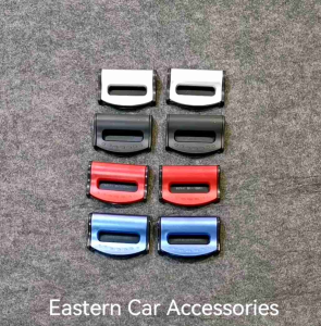 1set 2pcs Car Safety Seat Belt Buckle Clip Belt Holder Cover Stopper Lock Buckle
