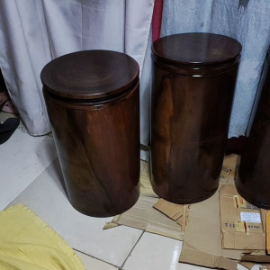 Hardwood Rice Storage 20 kg. Capacity Multi-Purpose Design