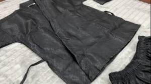 ชุดฮับกิโด ชุเคาราเต้  Hapkido Uniform Karate Black Uniforms ชุดเทควันโด ชุดพุมเซ่ สีดำ ชุดขี่โมโน ฮับกิโด