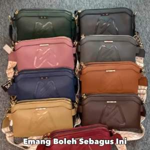 MARIONE - GRANULA FREE BOX TAS SLEMPANG 2 RUANG (TEBAL) TAS SLEMPANG WANITA EMBOSS SUPER FREE BOX PACKING