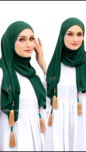 Pashmina hijab Jema Gold Tassel exclusive by Hay!