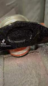 Cat PU Hitam Pekat Gliter Hologram Kemasan 100ml