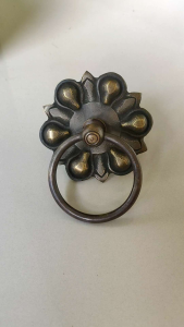 Tarikan Pintu Gebyok Kuningan Motif Gby 048 Antik 2 Pcs