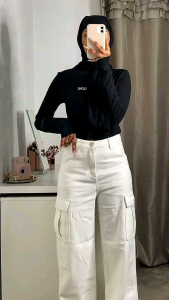 Celana Cargo Wanita Highwaist Premium: Desain Stylish untuk Aktivitas Outdoor