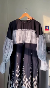 RAHAYU BAJU TENUN TERBARU-GAMIS TENUN-BAJU KONDANGAN-BAJU FORMAL-BAJU FASHION INDONESIA-TENUN ETHNIC-TENUN IKAT JEPARA