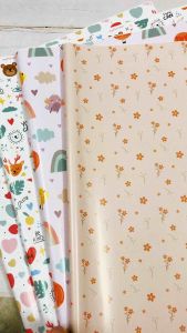 (Set 10 tờ) Giấy gói quà hoạ tiết loại dày (Loại giấy Couche cao cấp) khổ lớn 70x50cm