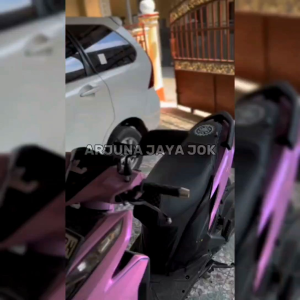 SARUNG KULIT JOK MOTOR VARIASI TERBARU MOTIF JERUK VARIASI KOTAK CATUR GLOSYY