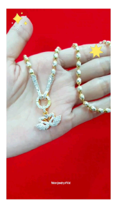 สร้อยคอ ทองคำขาว จี้หงส์คู่ เกรดพรีเมี่ยม เล่นไฟวิบวับ ไม่ลอกไม่ดำ มีใบรับประกัน เทียบแท้เยาวราช