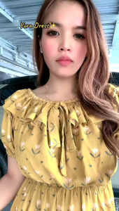 YURA DRESS MOTIF | Daster Kekinian Full Karet Lingkar Leher