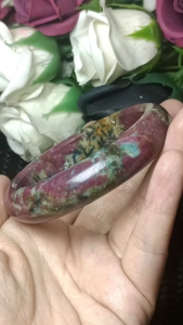 Ruby zoisite / Anyolite Crystal Stone bangle 60mm+ 红绿宝异象红绿宝(也称红蓝宝)花海意境花绿宝手镯 60mm+