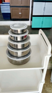 5 Dalam 1 Bekas Makanan Tahan Karat/ Periuk Enamel Serbaguna/ 5in1 Box High Quality Stainless Steel Enamel Pot