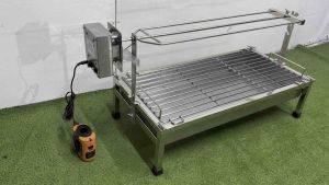 13x27x7 inch GRILL AND ROTISSERIE.. MOTORIZED LITSUNAN AT IHAWAN.. STAINLESS 304 HEAVY DUTY COLLAPSE