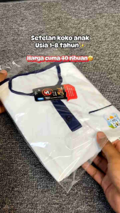 Setelan Koko Anak Laki-laki Usia 1-8 tahun/set baju koko anak lengan pendek