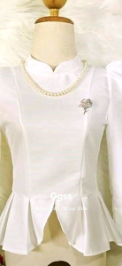 เสื้อผ้าไทย เสื้อลูกไม้ เสื้อออกงาน เสื้อชุดไทย เสื้องานบุญ เสื้อบรมพิมาน เสื้อจิตรดา จิตรลดา ของแท้ ต้องส่งจากนครนายก