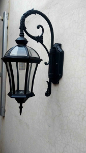 Super Garansi Kode 1220 R4/M Hitam Full Kaca Lampu Dinding Outdoor Tahan Air - Anti Karat