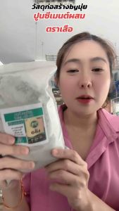 ปูนเขียว แบ่งบรรจุ1 25 กิโล  ปูนซีเมนต์ผสม ปูนเสือ ปูนซูเปอร์ ปูนเข้มข้น ก่อฉาบเท